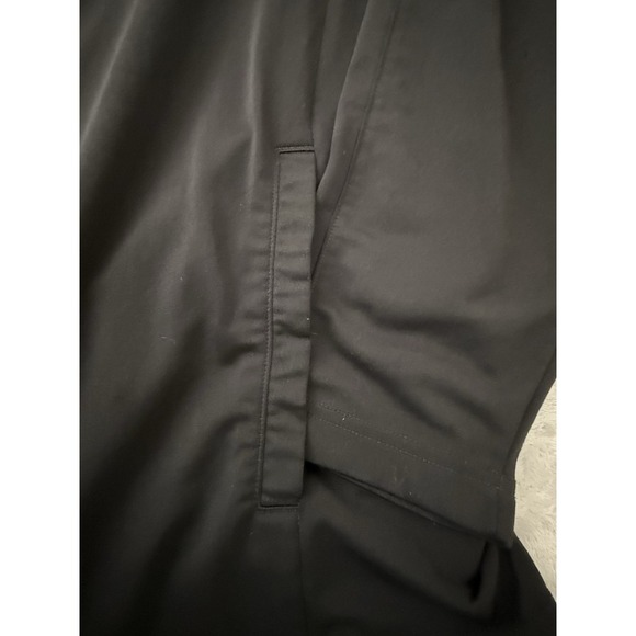 Track Jogging Suit 2XLT Black W White Stripes  Full Zip Jacket Ankle Zip Pants - Picture 7 of 16